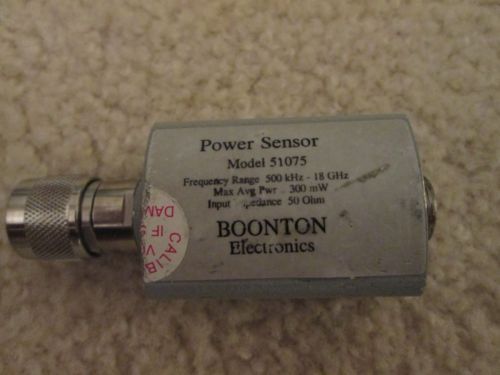 Boonton 51075 rf power sensor 500khz-18ghz for sale