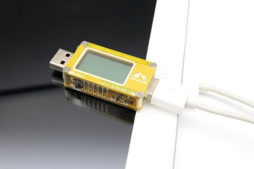 USB Voltage Ampere Panel Meter Volt Tester Current Monitor DC 4.5-5.7V 0-3A LCD