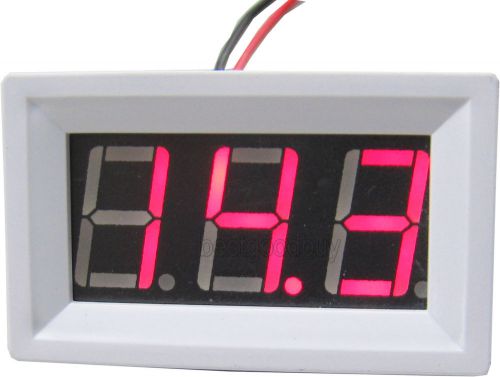 Red led digital voltmeter volt panel meter voltage monitor tester with alarm for sale