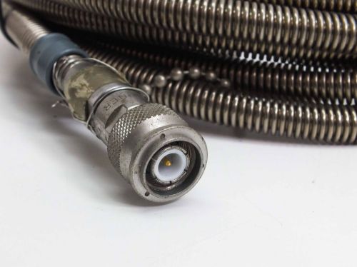Huber Suhner Microwave RF / Coaxial Cable with Stainless Steel Housing and Endca