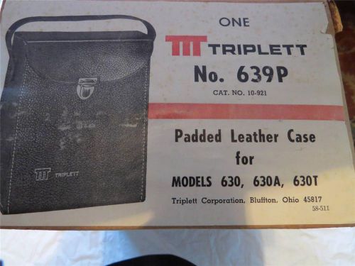 Triplett Padded Leather Case for 630, 630A, 630T Meter New in Box Free Shipping