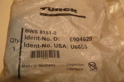 Turck bws 8151-0 connector 5 pin female m12 eurofast for sale