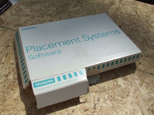 SIEMENS SIPLACE SOFTWARE on 3.5&#034; discs  SI80S 010.01 pl ea mch 00337835-01 st