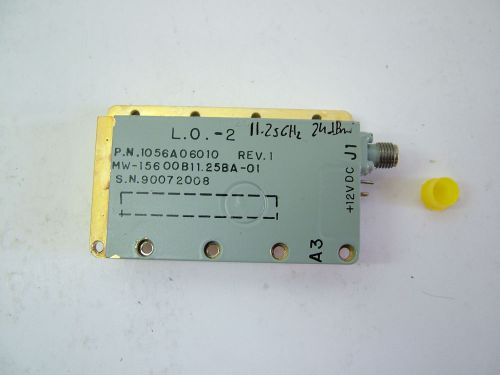 RF FIXED SIGNAL SOURCE OSCILLATOR 11.25GHz 24dBm 6A06010 MICROWAVE DRO INV2
