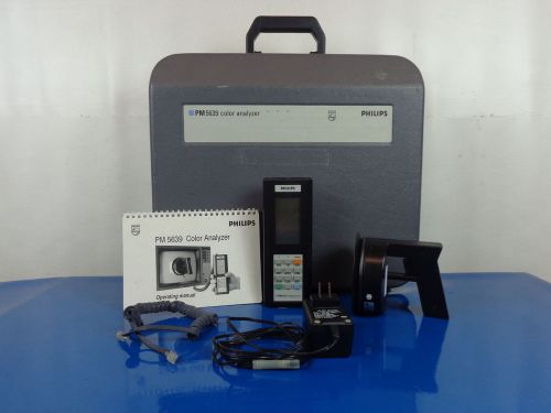 PHILIPS PM 5639 COLOR ANALYZER UNIT w/ POWER ADAPTER