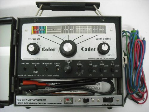Vintage 1960&#039;s Sencore CG18 Standard Color Generator Color Cadet Nice Condition!