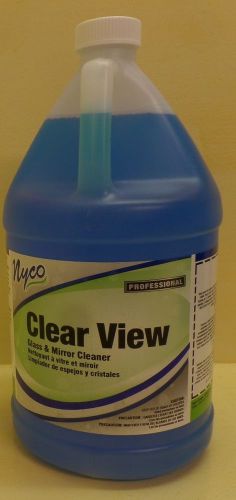 Nyco clear view glass &amp; mirror cleaner non-ammoniated 1 gallon professional for sale