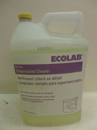 Ecolab retail chlorinated cleaner 2.5 gallons by kay chemical for sale