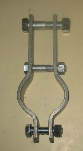 Pipe clamps lot of 12 - (2&#034;npt) double bolt - anvil model 295 - galvanized steel for sale