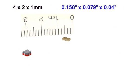50pcs of  N52 4x2x1mm Neodymium Block Magnets