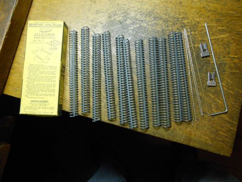 Alligator  Steel Belt Lacing Size #7 3/32-1/8&#034;- 11- 6&#034; pieces -6 hinge pins