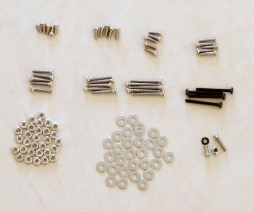 Usa ship - 100 pc m2 screw nut washer set m2x4,x5,x6,x8,x10,x12,x16,x18mm for sale