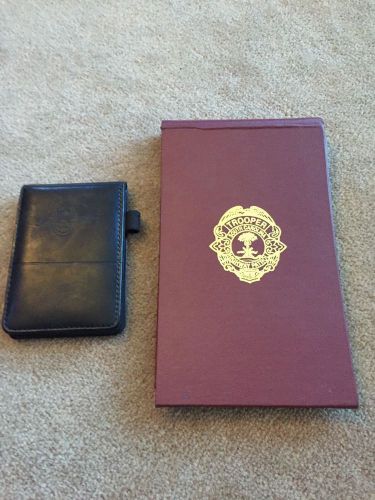 S.c. highway patrol state trooper ticket book &amp; leather note pad for sale