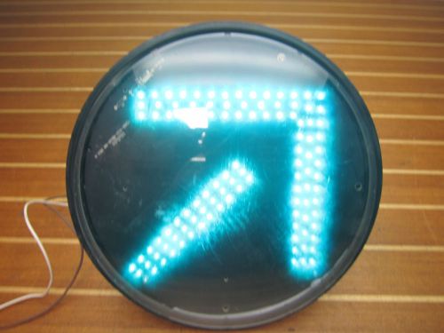 Dialight 12&#034; dia 110 volt ac electric green arrow led traffic signal light modul for sale