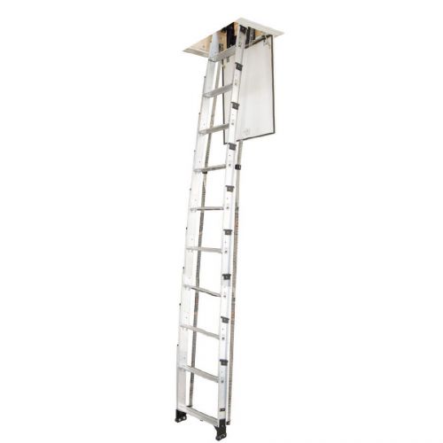 Werner AA10 Aluminum 250-lb Telescoping Type I Attic Ladder