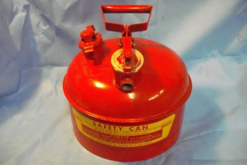 Eagle U2-26-S Red Galvanized Steel Type II Gas Safety Can Missing Flex Spout