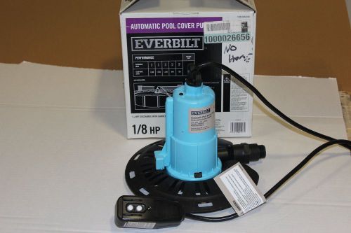 Pool cover pump - everbilt 1/8 hp model # pc00801g submersible, electric for sale