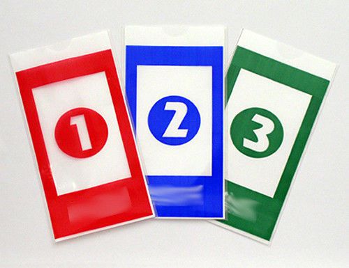 210 Reusable Drop Envelopes (70ea) Red, Blue, Green  for Tidel Tacc II R A Safes