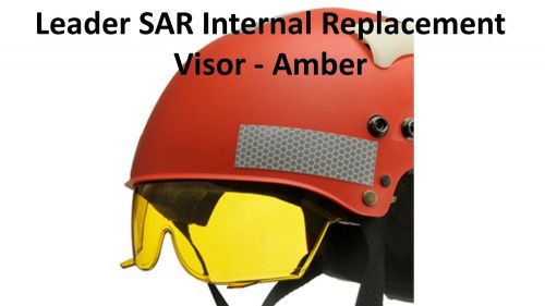 Leader SAR Internal Replacement Visor - Amber Fire/Rescue