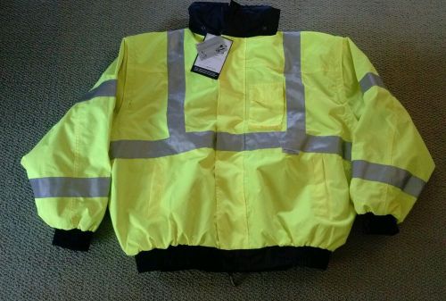 Occunomix bomber jacket xl. wears 4 ways ansi 107-2010 class 3 nwt for sale