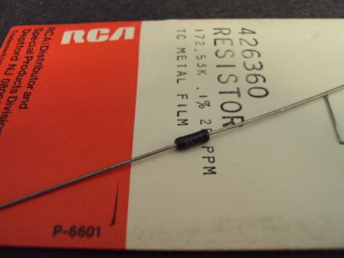 RCA 426360, NE55, Resistor, 172.53K