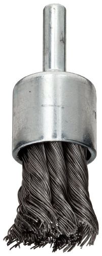 new WEILER 10025 3/4&#034; x 0.014&#034; x 1/4&#034; Shank Wire End Brush Partial Twist Knotted