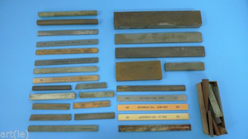 LARGE LOT of MACHINIST SHARPENING &amp; HONING STONES GESSWEIN &amp; OTHERS  *2