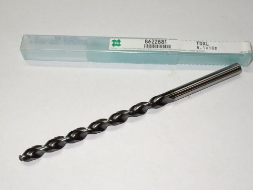 Osg 8.1mm 0.3189&#034; wxl fast spiral taper long length twist drill cobalt 8622881 for sale