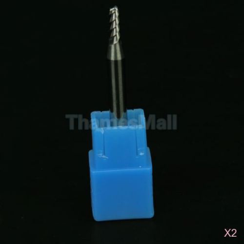 2x end milling cutter flute dia. 2.5mm long 7mm for grinding aluminium alloy diy for sale