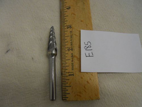 1 NEW 6 MM SHANK CARBIDE BURRS FOR CUTTING ALUMINUM. METRIC. MADE IN USA  {E185}