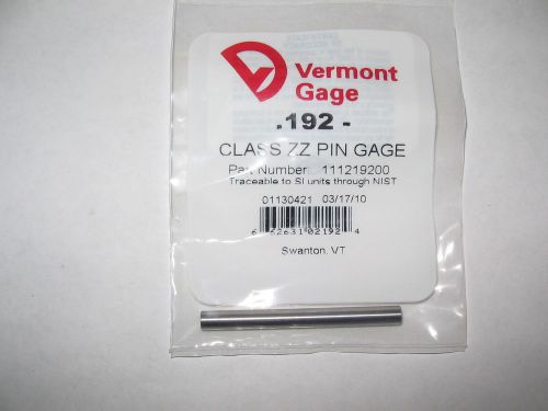 Vermont Gage, Pin, .192”