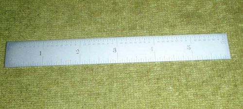Starrett 6&#034; satin rule scale # c607r  1/16ths/ 1/32nds. 100ths /1/64ths for sale