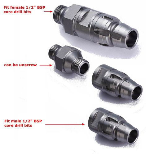 Hilti adapter core drill dd110-w dd120 dd130 dd150-u dd-bi+to (fe)male 1/2bsp for sale