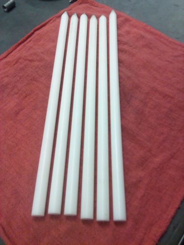 1/2 inch diameter White Delrin rods