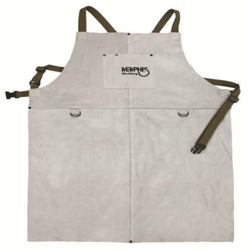 38142mw memphis welding leather bib apron with front pocket 24in x 42in new for sale