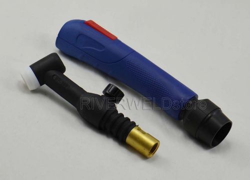 WP-26V SR-26V TIG Torch Head Body, Gas Valve Control,Euro style, 200A Air-Cooled