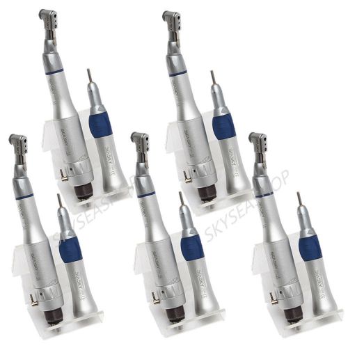 5p Dental Slow Low Speed Handpiece Kit Straight Contra Angle Air Motor E-Type EP