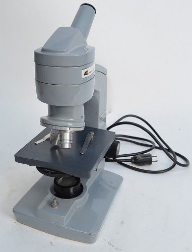 AO American Optical 1-60 One Sixty Monocular Microscope w/ 2 Optics 160