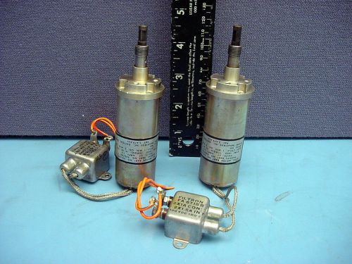 2 powerful mil. spec. 27vdc gearhead motors w/rf suppression filters - 16 oz.in. for sale