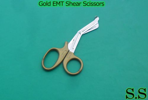 Set Of 5 Pcs Gold EMT Shear Scissors 7.5&#034; Bandage Paramedic EMS