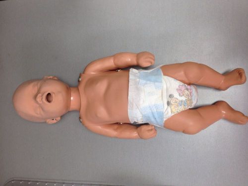 Simulaids Sani-Baby CPR training manikin Infant first aid (lot of 2) W/75 Lungs