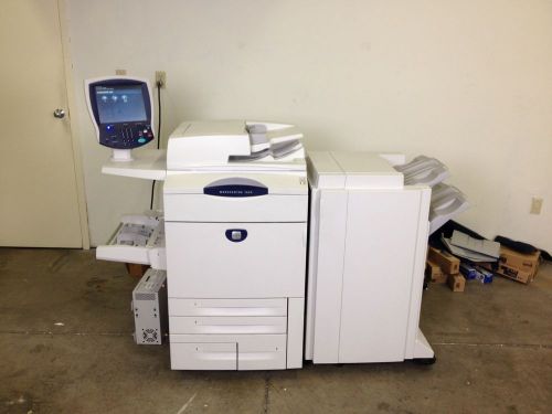 Xerox workcentre 7655 color copier machine network printer scanner finisher for sale