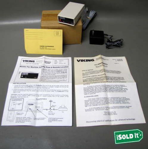 New old stock viking fax monitor model faxm-1 w/ manual &amp; original box for sale