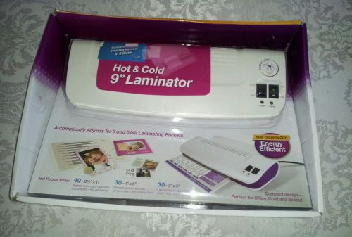 Purple Cows Hot and Cold Laminator with/100 3 mil Hot Pockets