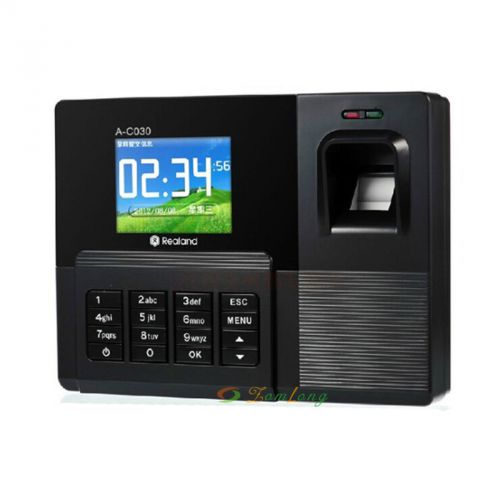 Realand A-C030 Fingerprint Time Attendance Clock ID Card Reader+USB CPU 200MHz