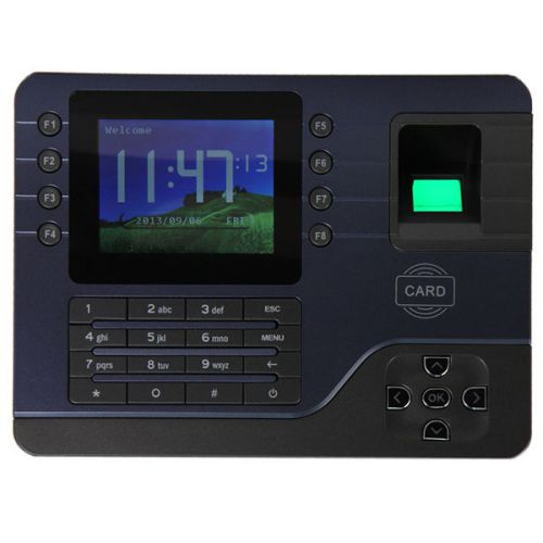 NEW A-C091 3.2&#034; Screen USB 200MHz CPU Fingerprint Time Attendance Clock RFID