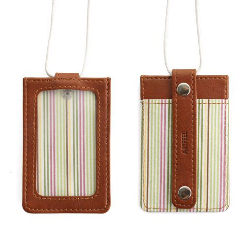 Holder Style ID Card Case Brown 1EA, Tracking number offered