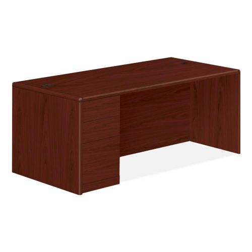 The hon company hon10788lnn 10700 series mahogany laminate desking for sale