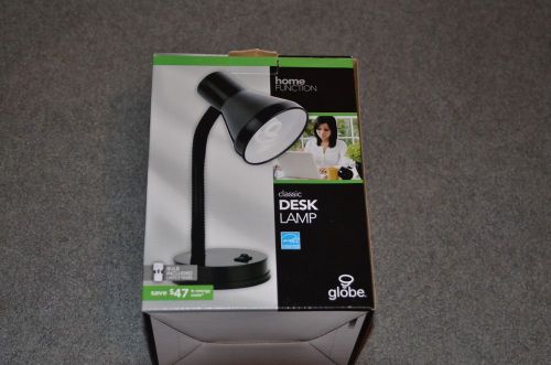 CLASSIC GLOBE DESK LAMP BRAND NEW IN BOX WITH ENERGY SAVER BULB
