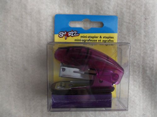 Purple Smarts Mini Stapler &amp; Staples School Home Office Supplies